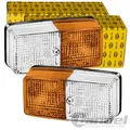 Produktbild: 2X HELLA BLINKER WEIß/GELB BEIDSEITIG BLINKLEUCHTEN SATZ