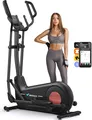 Produktbild: Crosstrainer Heimtrainer, Leises Hometrainer Fahrrad, mit 2 Wasserbecherhalter, 180kg Belastbar