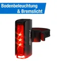 Produktbild: Fahrrad Rücklicht FISCHER Akku LED Boden Beleuchtung TWIN STOP 360° Bremslicht