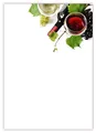 Produktbild: Motiv Briefpapier (Wein-5035, DIN A4, 100 Blatt). Einseitig bedrucktes Briefpapier, sehr gut beschreibbar, Motivpapier für alle Drucker/Kopierer geeignet Motiv Wein Weintrauben Weinglas