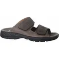 Produktbild: Jomos Herren Leder Pantoletten braun, Extra Weite, Aircomfort-Fußbett, 2326113/48 - Braun - 48