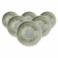 Produktbild: Ritzenhoff & Breker Cecina Dessertteller 6er Set, 20 cm, Moderne Frühstücksteller im Manufaktur-Look, Mix & Match-Geschirr, Spülmaschinenfest und Alltagstauglich, Steinzeug, Jade