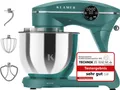 Produktbild: KLAMER Küchenmaschine 1800W, Knetmaschine mit 6 Liter Edelstahl Schüssel, 10 Geschwindigkeitsstufen mit Timer, Rührbesen, Knethaken, Schneebesen und Spritzschutz