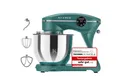 Produktbild: KLAMER Küchenmaschine 1800W, 6L Edelstahl-Schüssel, Knetmaschine mit 10 Geschwindigkeiten & Timer, grün, 1800 W, 6 l Schüssel, Spritzschutz, 3 Werkzeuge, Saugfüße, digitales Display, Timer