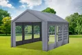 Produktbild: Partyzelt 3x5 Grau PVC Festzelt Pavillon wasserdicht Profi-Qualität Classic
