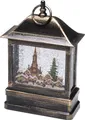 Produktbild: Konstsmide LED Schneelaterne mit Kirche und Weihnachtsmarkt, wassergefüllt, wählbare Energieversorgung, mit 5h Timer, warm weiße Diode, 4.5V_Innentrafo/batteriebetrieben, Innen - 4350-000