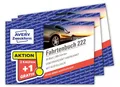 Produktbild: 2223P Softcover Fahrtenbuch PKW 3erSet Finanzamt anerkannt, DIN A6 quer 148x1...