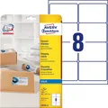 Produktbild: AVERY Zweckform J8165-25 Versand-Etiketten (A4, 200 Stück, 99,1 x 67,7 mm, 25 Bl
