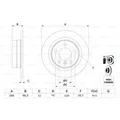 Produktbild: BOSCH 2x Bremsscheibe hinten 290 Voll für BMW 1er F20 F21 2 Cabriolet F23