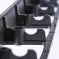 Produktbild: KLASEBO Rasenkante Beeteinfassung 6 cm x 100 cm schwarz flexibel Kunststoff