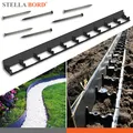 Produktbild: Stella Bord Rasenkante 6x100cm Beeteinfassung Mähkante Beetumrandung & 5 Nägel
