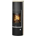 Produktbild: Justus | Kaminofen | Faro W+ 2.0 | 7 kW | Stahl Schwarz, Sandstein