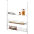 Produktbild: bremermann Teleskop-Gewürzregal,, Weiß, Metall, 55x80x14 cm, Küchenzubehör, Vorratsbehälter, Gewürzgläser