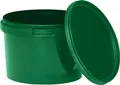 Produktbild: BenBow Eimer mit Deckel 0,5L x1 Grün - lebensmittelecht, stabil, luftdicht, auslaufsicher, geruchsneutral - Plastikeimer mit Henkel - leer