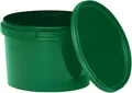 Produktbild: BenBow Eimer mit Deckel 0,5l grün 1x 0,5 Liter - lebensmittelecht, stabil, luftdicht - auslaufsicher, geruchsneutral - Aufbewahrungsbehälter aus Kunststoff - leer
