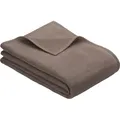 Produktbild: IBENA Wohndecke PORTO BL 150x200 cm braun Decke Kuscheldecke Sofadecke - Braun/Dunkelbraun