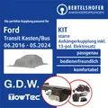 Produktbild: Für FORD Transit Kasten/Bus V363 / FAD / FBD 16- AHK starr +13pol sp. E-Satz ABE