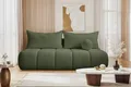 Produktbild: Kaiser Möbel - Sofa mit Schlaffunktion und Bettkasten, Schlafsofa mit Bettzeugbehälter, Wohnlandschaft, Klappsofa, Relaxsofa, Polstersofa, Zierkissen, Bequemes Couch für Wohnzimmer, Piano, Olive