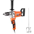 Produktbild: VEVOR elektrische Bohrmaschine 15,89 mm 1200 W mit Mixer Bohrmaschinenmischer Set 750 U/min 3,2 A Mischbohrmaschine mit D-Griff zum Bohren & Mischen Handbetonmischer für Futter Zement