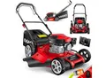 Produktbild: MASKO® Benzin Rasenmäher 5in1 Radantrieb EasyClean Reinigungsfunktion Mulchfunktion Seitenauswurf hohe Schnittbreite 8-fache Schnitthöhenverstellung 4 Takt Motor inkl. Fangkorb
