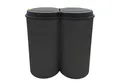 Produktbild: Spetebo Mülleimer Abfalleimer 2x25 Liter Duo Bin Doppel Müll Eimer Abfall Trenner, Deckel mit Druckknopf