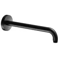 Produktbild: KEUCO Brausearm, Rosettenform rund, Ausladung 300 mm, 51688370300, Farbe: Schwarz Matt