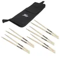 Produktbild: Fame Drumstick Tasche, StickBag mit 5 Hickory 5A Sticks, Wood Tip Drumsticks