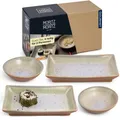 Produktbild: Sushi Geschirr Set 2 Personen -  Sushi Servierset Sushi Set Geschirrset 4 teilig