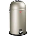 Produktbild: Wesco Mülleimer Kickmaster, neusilber, aus Metall, 33 Liter