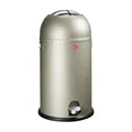 Produktbild: WESCO Tretabfalleimer 184631-03 KICKMASTER in NEUSILBER mit 33 Liter Volumen ...
