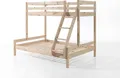 Produktbild: Vipack Familienbett Martin 90 x 200 und 140 x 200 cm, mit Leiter in Kiefer massiv natur Kiefer massiv natur