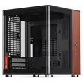 Produktbild: Jonsbo TK-0 PC Gehäuse, Mini-Tower, Mini-ITX, Tempered Glass, Holz - schwarz