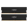 Produktbild: Crucial Pro OC Schwarz 64GB Kit (2x32GB) DDR5-6000 CL40 UDIMM Gaming-Arbeitsspeicher - Unterstützt Intel XMP 3.0 und AMD EXPO CP2K32G60C40U5B