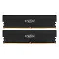 Produktbild: Crucial Pro OC Schwarz 64GB Kit (2x32GB) DDR5-6000 CL40 UDIMM Gaming-Arbeitsspei