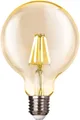 Produktbild: 4 Watt LED Glühbirne Filament  im retro Look gold groß Trango modern E27003
