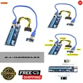 Produktbild: JSER PCI-E 1 X-zu-16 X-Mining-Maschine, Extender-Riser-Adapter mit USB 3.0 und