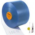 Produktbild: VEVOR 2500x30,5cm Streifenvorhang Lamelle Lamellenvorhang PVC Meterwaren 3mm