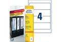 Produktbild: Avery Zweckform Etikett Zweckform L4761-10 Ordner Etikett 40 Stk. 192x61mm A4 breit kurz weiß