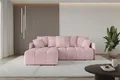 Produktbild: ALTDECOR Ecksofa mit Schlaffunktion und Bettkasten LONLI-L 251x189x68 Rosa - Corner Sofa Bett Eckcouch Couch L-Form Schlafcouch Ausziehbar Wohnlandschaft Schlafsofa Cauchsofa