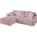 Produktbild: Altdecor Ecksofa, Rosa, Textil, 4-Sitzer, L-Form, 251x189 cm, Wohnzimmer, Sofas & Couches, Wohnlandschaften, Ecksofas