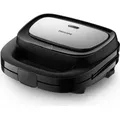 Produktbild: Philips Waffel- und Sandwichmaker 5000-Serie, 750 W, Schwarz (HD2350/80) - Silber
