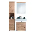 Produktbild: Badmöbel Kombination Amanda 3-teilig in Asteiche Nachbildung ohne Beleuchtung