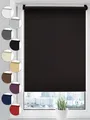 Produktbild: Sonello Verdunkelungsrollo Klemmfix ohne Bohren 30 x 150 Schwarz Verdunklungsrollo Fensterrollo Rollo Seitenzugrollo Klemmrollo für Fenster & Tür