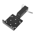 Produktbild: VEVOR Universal-Halterung für Anhängerkupplung, 1633 kg Tragkraft, Seilwinde Montageplatte für 50,8 mm Empfänger, 2 & 4 Bolzenlöcher, Stahl pulverbeschichtet, für Mountainbikes, UTV, LKWs, Schwarz