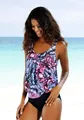 Produktbild: Oversize-Tankini, im fantasievollen Trend-Design, Gr. 36 - N-Gr, schwarz-pink N-Gr