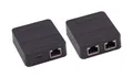 Produktbild: Netzwerk-Switch, 1x2 RJ45, Store-and-Forward, ABS, USB-C, 5V, schwarz - Auswahl: