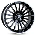 Produktbild: 1x KESKIN WHEELS KT15 SPEED black lip polished 7.0Jx17 5x112 ET38