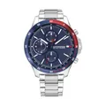 Produktbild: Tommy Hilfiger Multi Zifferblatt Quarz Uhr für Herren mit Silbernes Edelstahlarmband - 1791718