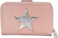 Produktbild: styleBREAKER Geldbörse mit Stern Cutout in Metallic oder Pailletten Optik, Reißverschluss, Portemonnaie, Damen 02040076