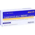 Produktbild: LOPERAMID akut Aristo 2 mg Tabletten 10 St. PZN 07756497